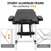 Yaheetech Adjustable Massage Bed Folding Salon Bed Massage Couch Adjustable Massage Bed Folding Salon Bed Massage Couch