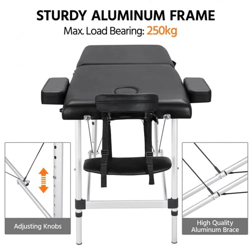 Yaheetech Adjustable Massage Bed Folding Salon Bed Massage Couch Adjustable Massage Bed Folding Salon Bed Massage Couch