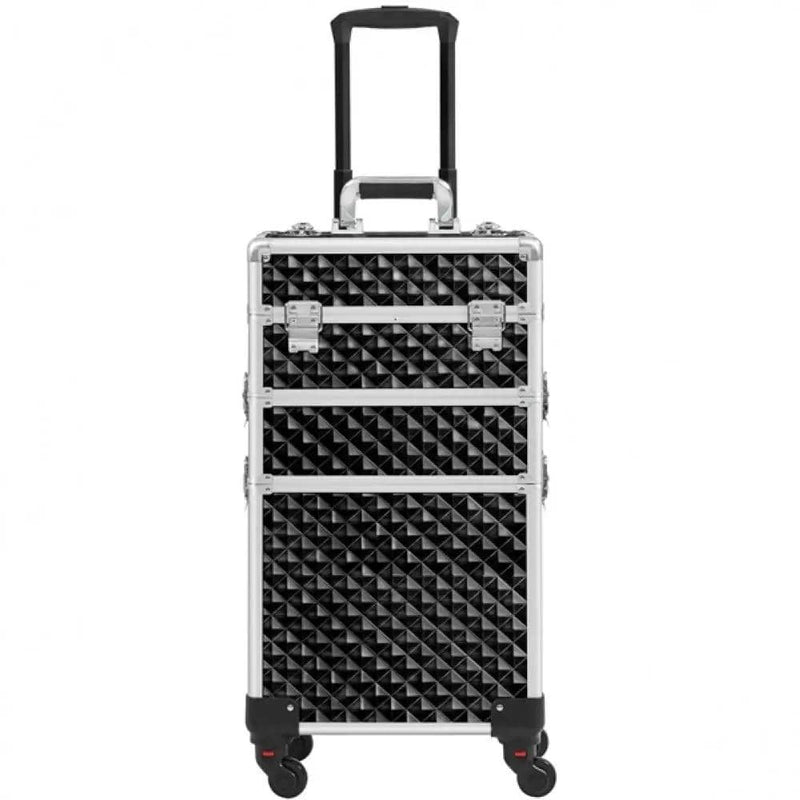 3-in-1 Rolling Makeup Train Case Portable Cosmetic Trolley – view 4