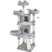 Yaheetech Large Cat Tree Big Cat House Plush Cat Tower Large Cat Tree Big Cat House Plush Cat Tower