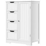 Yaheetech Large Wooden Bathroom Floor Cabinet Large Wooden Bathroom Floor Cabinet