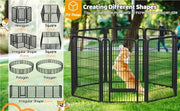 Yaheetech 8 Panels Dog Playpen 100cm Tall Dog Pen Dog Fence 8 Panels Dog Playpen 100cm Tall Dog Pen Dog Fence