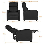 Yaheetech 1 Pair Recliner Chairs 1 Pair Recliner Chairs