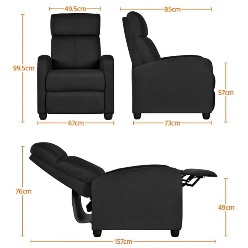 Yaheetech 1 Pair Recliner Chairs 1 Pair Recliner Chairs