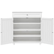 4 Tier Shoe Storage Cabinet 1 Drawer Closed Adjustable Shoes Rack – view 4