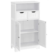 Bathroom Floor Storage Cabinet with 2 Drawers & Shelf Height-Adjustable Cabinet – view 4