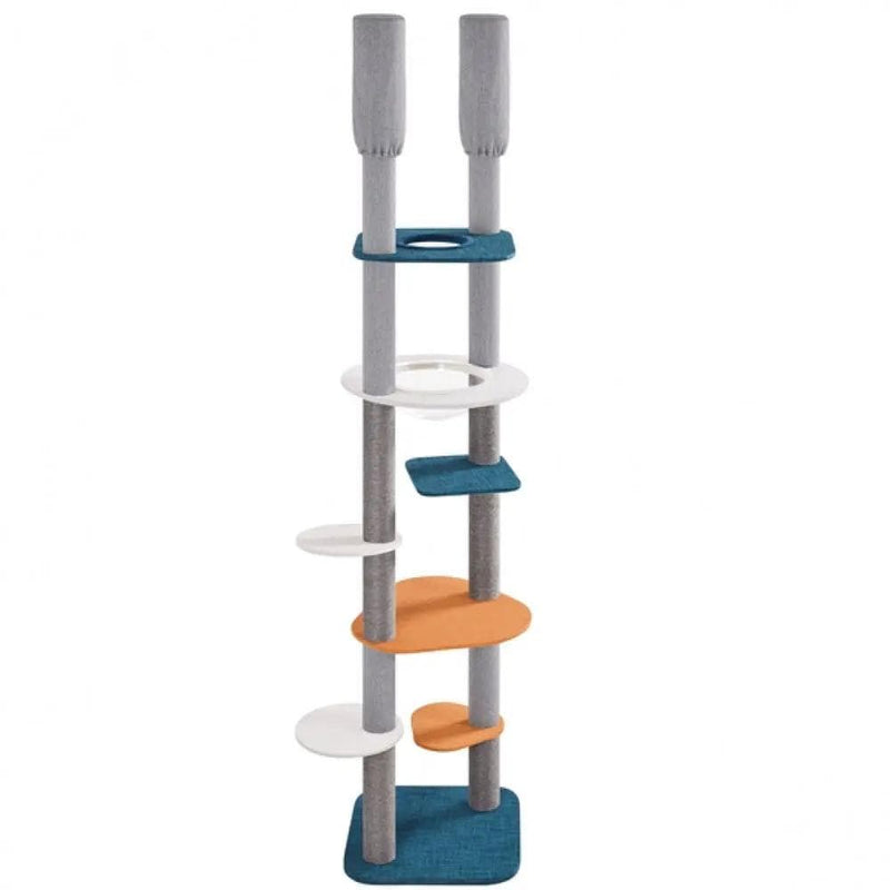 Yaheetech 8-8.6FT Floor-to-Ceiling Cat Tree 8-8.6FT Floor-to-Ceiling Cat Tree