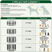Yaheetech 16pcs Dog pen Panels 120cm Height 16pcs Dog pen Panels 120cm Height
