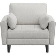 Tufted Oversized Armchair Comfy Fabric Accent Chair Single Sofa – view 5