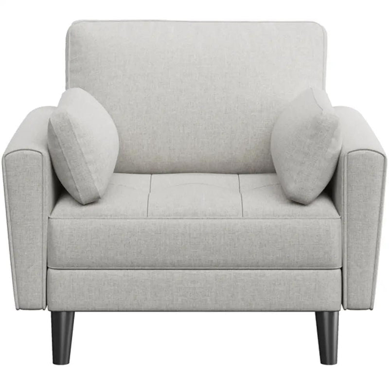 Tufted Oversized Armchair Comfy Fabric Accent Chair Single Sofa – view 5