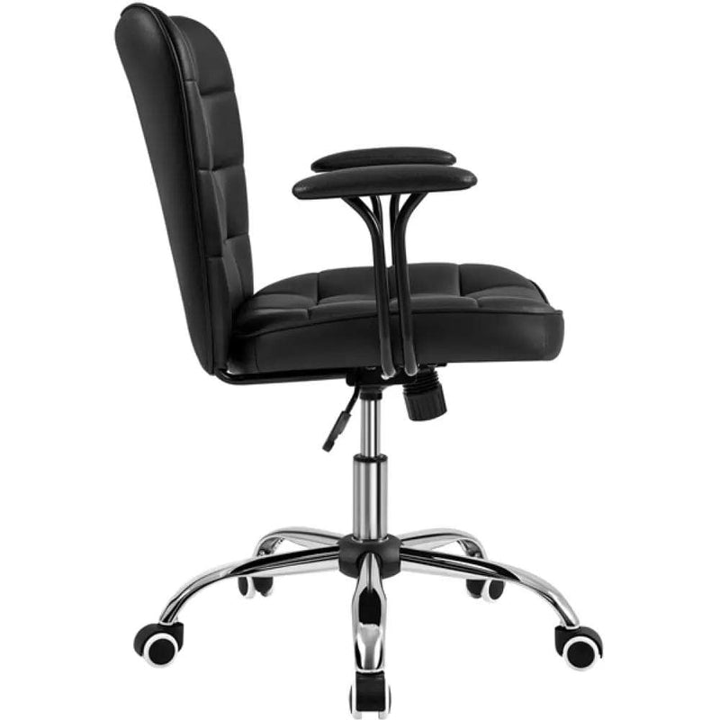 Yaheetech PU Leather Office Chair Computer Chair PU Leather Office Chair Computer Chair