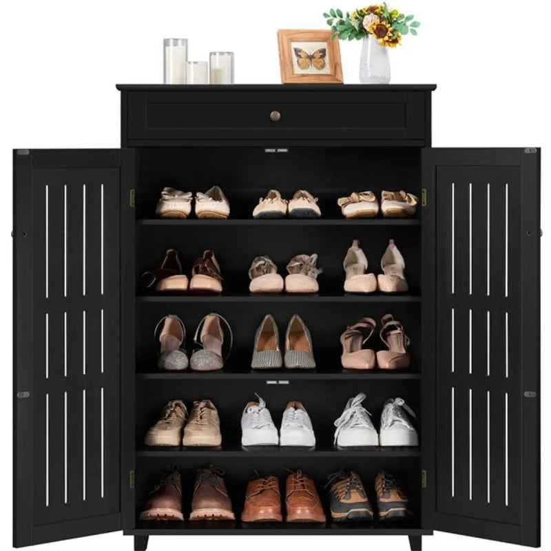 Yaheetech 5-Tier & 1 Drawer Shoe Storage Cabinet 5-Tier & 1 Drawer Shoe Storage Cabinet