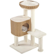 Yaheetech 36″ Tall Rattan Cat Tree Cat House Cat Tower 36″ Tall Rattan Cat Tree Cat House Cat Tower