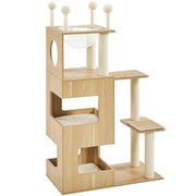 Yaheetech 53" Tall Wooden Cat Tree Tower 53" Tall Wooden Cat Tree Tower