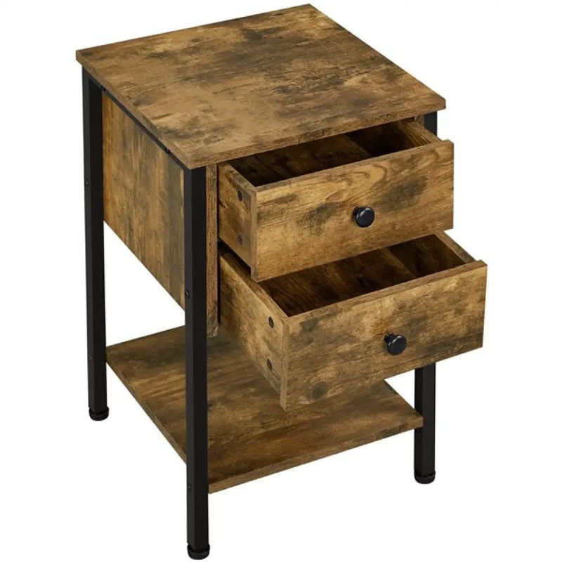 Yaheetech 2-Drawer Side Table End Table Nightstand 2-Drawer Side Table End Table Nightstand