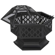 Yaheetech 24in Heavy Duty Fire Pit 24in Heavy Duty Fire Pit