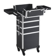 5-In-1 Professional Aluminum Rolling Cosmetic Makeup Train Cases Trolley – view 4