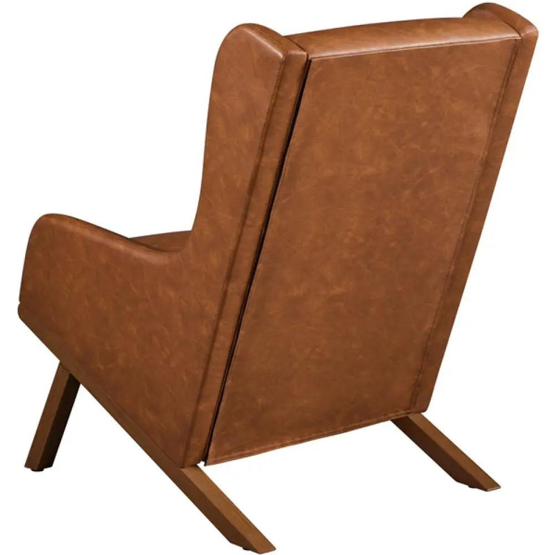 Yaheetech High Back PU Leather Accent Armchair High Back PU Leather Accent Armchair