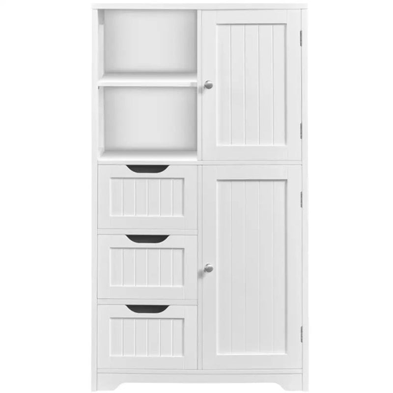Yaheetech Freestanding Floor Cabinet Bathroom Storage Freestanding Floor Cabinet Bathroom Storage