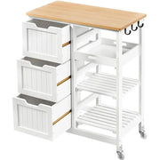 Yaheetech Kitchen Island with Wheels Kitchen Storage Serving Cart Kitchen Island with Wheels Kitchen Storage Serving Cart