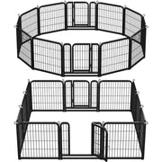 Yaheetech 12 Panels Dog Playpen Metal Pet Pen 12 Panels Dog Playpen Metal Pet Pen
