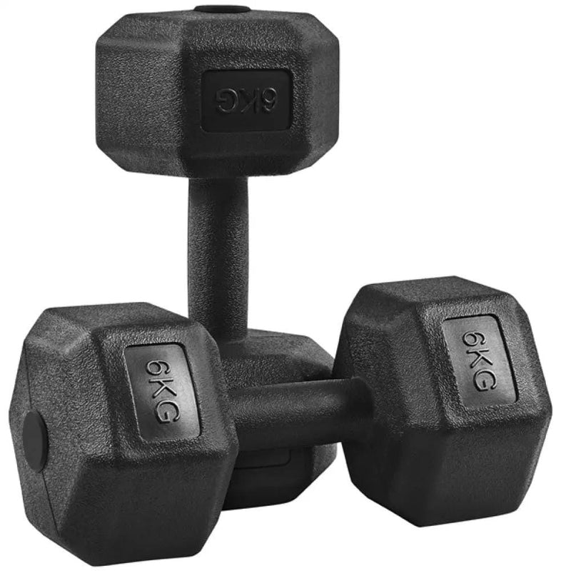 Yaheetech 2x6kg Hexagon Dumbbells Set 2x6kg Hexagon Dumbbells Set