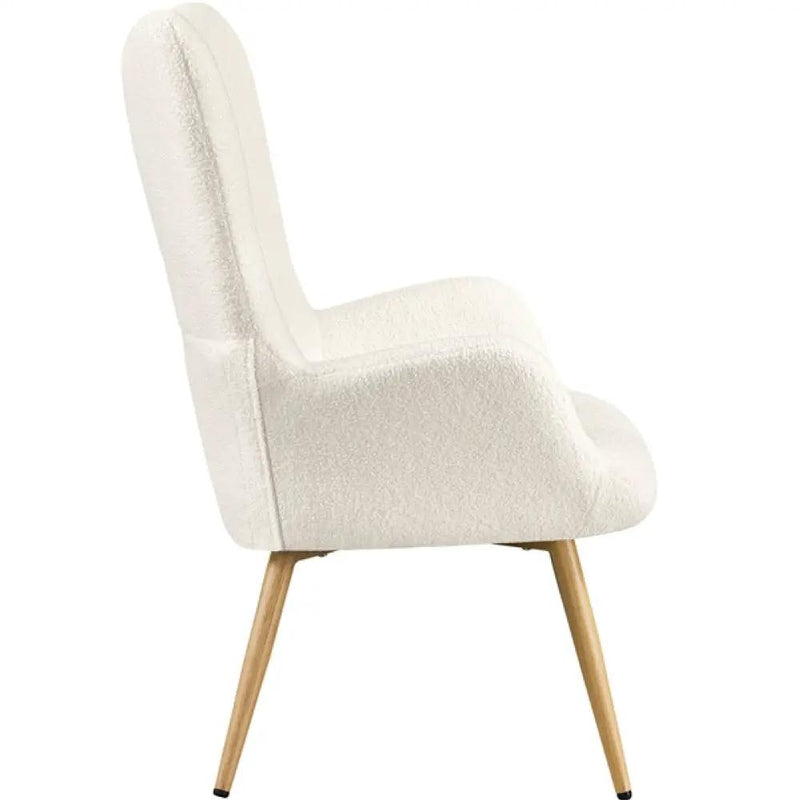 Yaheetech Boucle Accent Chair Armchair Boucle Accent Chair Armchair