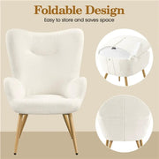 Yaheetech Boucle Accent Chair Armchair Boucle Accent Chair Armchair