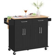 Yaheetech Kitchen Trolley Kitchen Island on Wheels Kitchen Cart Kitchen Trolley Kitchen Island on Wheels Kitchen Cart