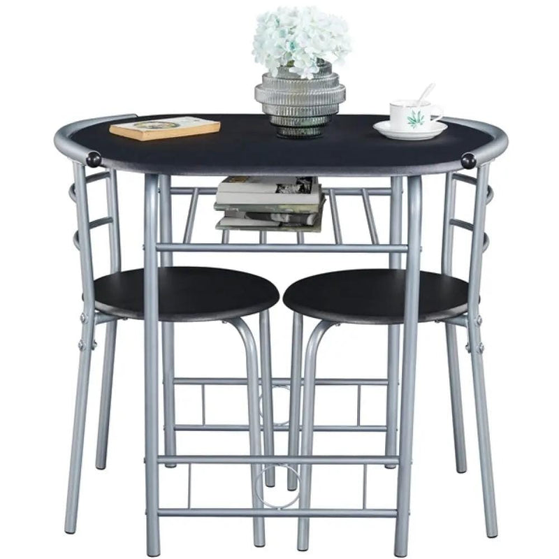 Yaheetech Modern Round Dining Table Set for 2 Dining Chairs Modern Round Dining Table Set for 2 Dining Chairs