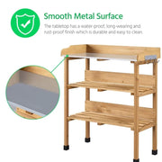 Yaheetech Outdoor Potting Bench Outdoor Potting Bench