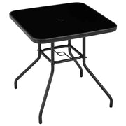 Yaheetech 28″ Square Patio Bistro Table with Umbrella Hole 28″ Square Patio Bistro Table with Umbrella Hole