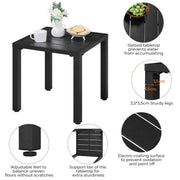 Yaheetech 2pcs Dining Chairs + Outdoor Coffee End Table 2pcs Dining Chairs + Outdoor Coffee End Table