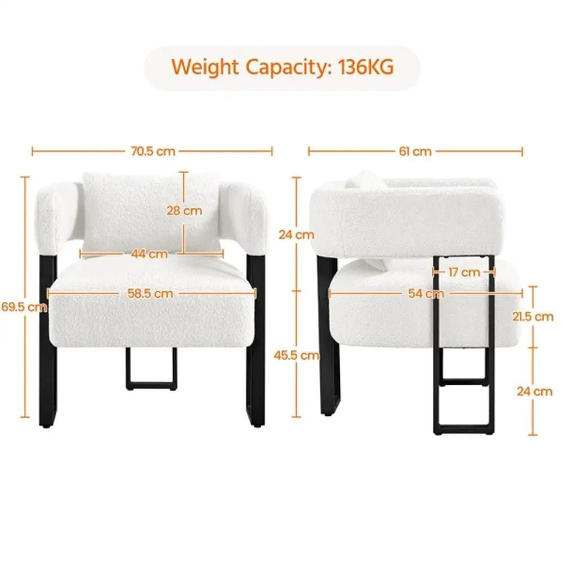 Yaheetech 2pcs Accent Chair Armchair 2pcs Accent Chair Armchair