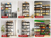 2pcs 5-Tier Utility Shelves Adjustable Metal Shelving Units – view 7