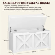 Yaheetech Wooden Storage Chest Storage Bench Wooden Storage Chest Storage Bench