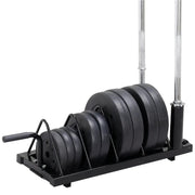 Yaheetech Horizontal Bumper Plate Rack Strength Fitness Rack Plate Holder Horizontal Bumper Plate Rack Strength Fitness Rack Plate Holder