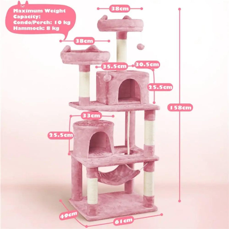 Yaheetech Multi Level Cat Tree Cat Tower Kitten Condo Multi Level Cat Tree Cat Tower Kitten Condo