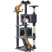 Yaheetech 158cm 158cm Tall Cat Tree Condo Kitten Tree Tower 158cm 158cm Tall Cat Tree Condo Kitten Tree Tower