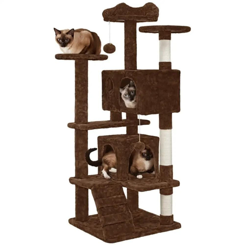 Yaheetech Multilevel Cat House Cat Tree Cat Tower Multilevel Cat House Cat Tree Cat Tower