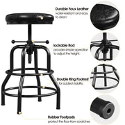 Yaheetech Vintage Industrial Bar Stool Rustic Swivel Bar Stool Vintage Industrial Bar Stool Rustic Swivel Bar Stool