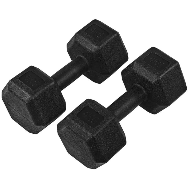 Yaheetech 2x4kg (Sold in Pair) Hex Dumbbells Set 2x4kg (Sold in Pair) Hex Dumbbells Set