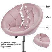 Yaheetech Makeup Vanity Chair Tufted Style Barrel Chair Makeup Vanity Chair Tufted Style Barrel Chair