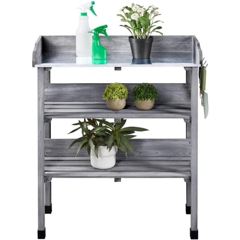 Yaheetech 3-layer Outdoor Potting Bench Gardening Table 3-layer Outdoor Potting Bench Gardening Table