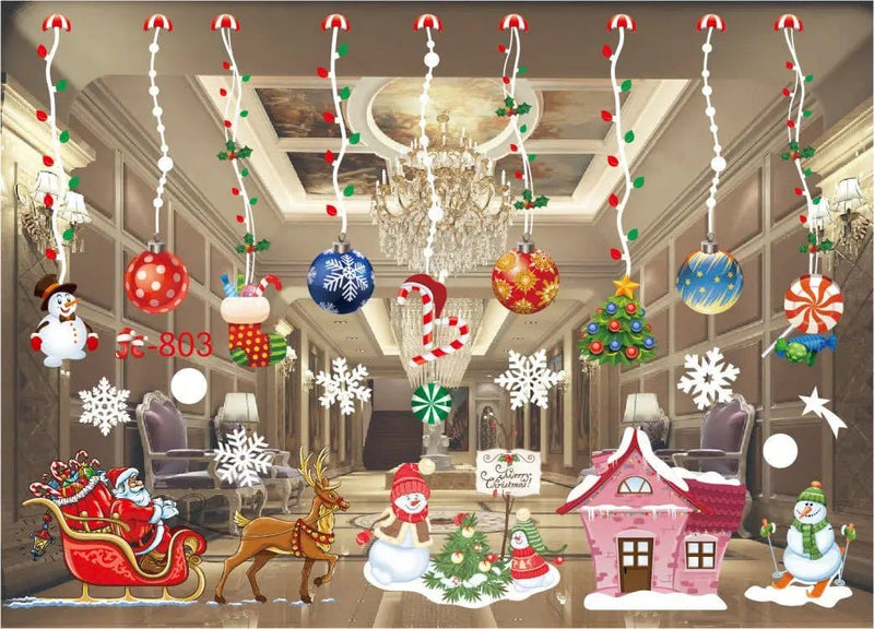 salelink.co.nz Unbranded Xmas Window Clings Decoration Xmas Window Clings Decoration | Action Outdoors NZ