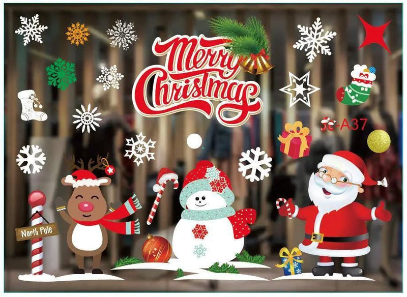 salelink.co.nz Unbranded Xmas Window Stickers Decoration Xmas Window Stickers Decoration | Action Outdoors NZ
