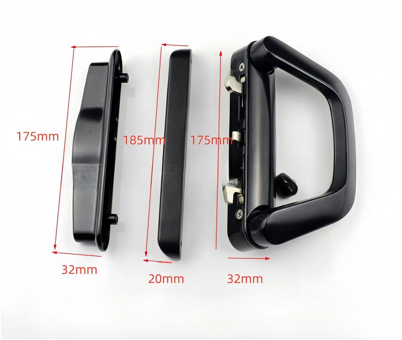 salelink.co.nz Unbranded Patio Sliding Door Handle Set with Lock Patio Sliding Door Handle Set with Lock | Action Outdoors NZ