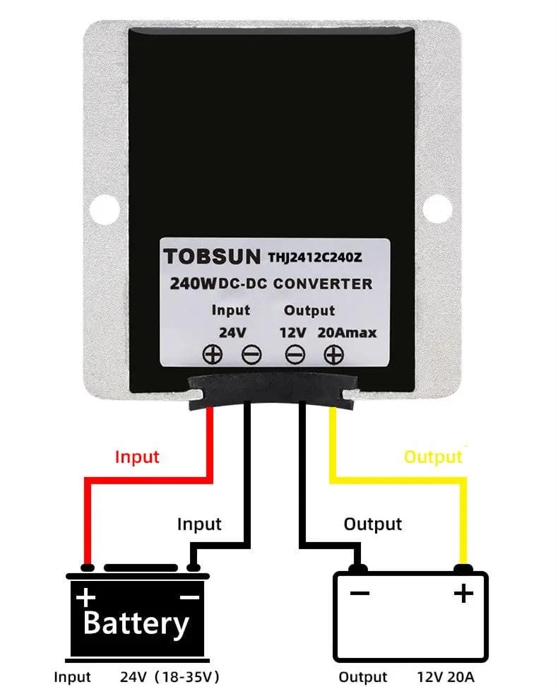 DC/DC Converter Regulator 24V Step Down To 12V 20A 240W – view 4