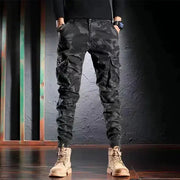 Men's Oversized Camouflage Cargo Pants - Multi-Pocket Outdoor Trousers – view 19