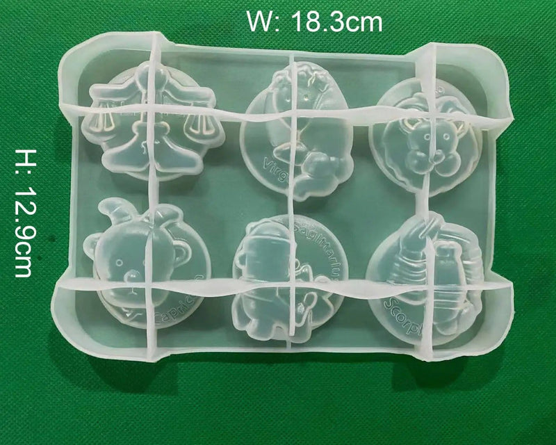 Resin Art NZ Moulds Zodiac / Horoscopes Silicone Mould - 03 Zodiac / Horoscopes Silicone Mould - 03 | NZ